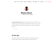 Tablet Screenshot of manton.org